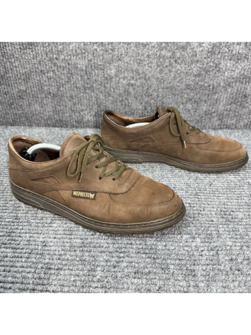 Mephisto City Hiker Shoes Womens 9.5/ EUR 7 Brown Nubuck Leather Air Jet Lace Up